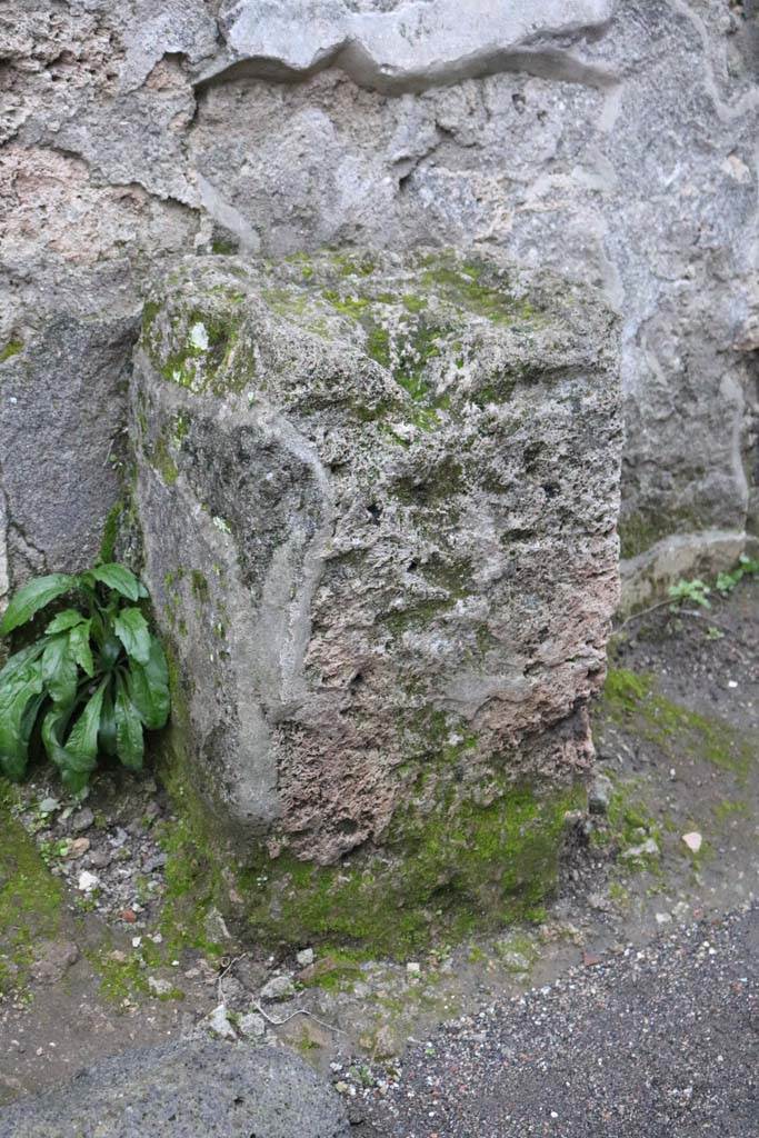 Pompeii. December 2018. Street altar west of I.14.8. Photo courtesy of Aude Durand.