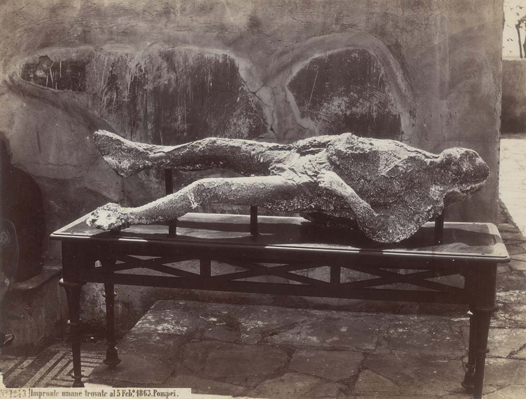 Victim numbered 1. Found 5th Feb 1863. G. Sommer photo no. 1243.