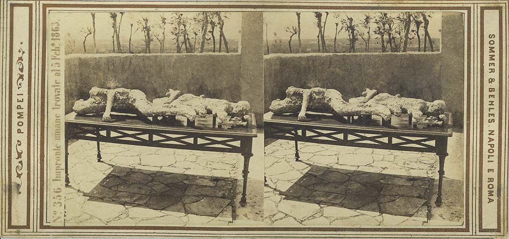 Victims numbered 2 and 3. Note: the date found is quoted as 5th Feb 1863. G. Sommer and E. Behles, stereoview no. 356, 1867–1874.
Photo courtesy of Rick Bauer.