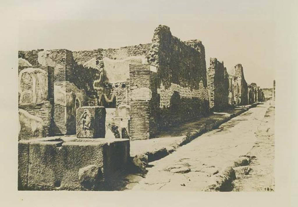 Fountain outside VI.3.20. c.1879. Photograph by Sommer, numbered 194. Looking north along Vicolo di Modesto. Photo courtesy of Rick Bauer.