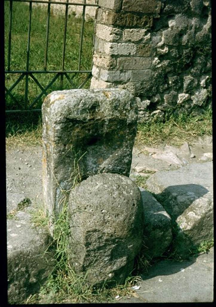 VIII.7.25 Pompeii. Fountain on Via Stabia outside the Temple. Photographed 1970-79 by Günther Einhorn, picture courtesy of his son Ralf Einhorn.