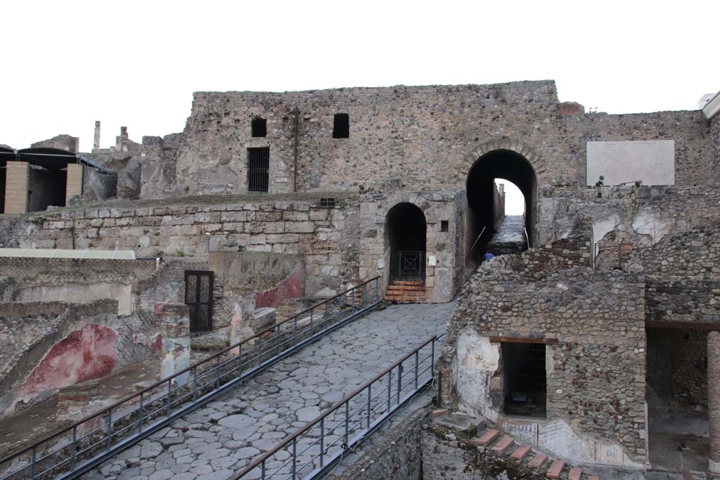 Pompeii Porta Marina. October 2020.
Looking east towards Porta Marina and through gate towards Via Marina. Photo courtesy of Klaus Heese.