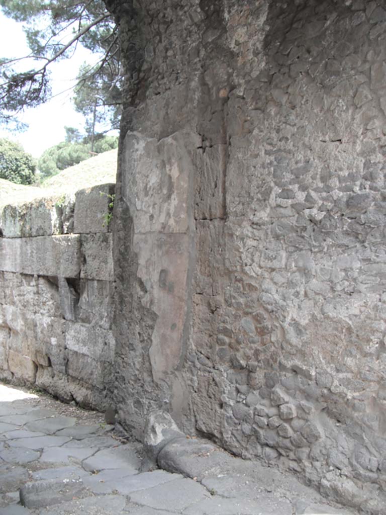 Nola Gate, Pompeii. June 2012.
Looking east along south side from west end of gate. Photo courtesy of Ivo van der Graaff.