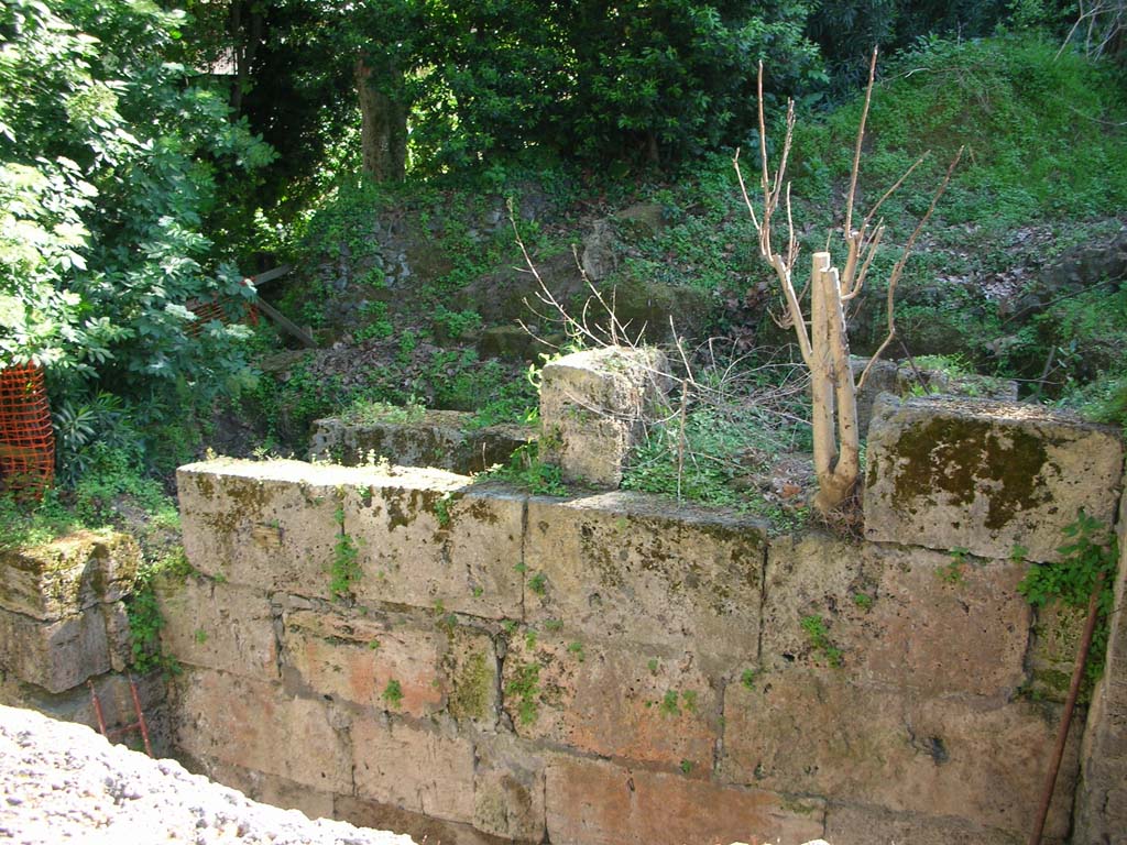 Porta Stabia, Pompeii. May 2010.
Looking south-west towards west wall of gate, from upper east side. Photo courtesy of Ivo van der Graaff.