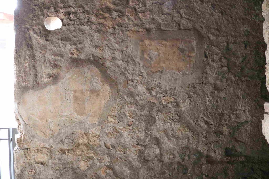 I.10.1 Pompeii. December 2018. Looking towards north wall of atrium, with remaining lararium painting. Photo courtesy of Aude Durand.