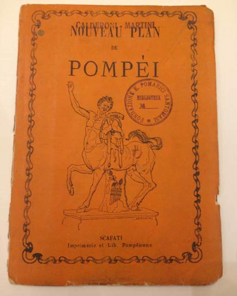 Pompeii guide by Scafati 1876, cover. Photo courtesy of Rick Bauer.