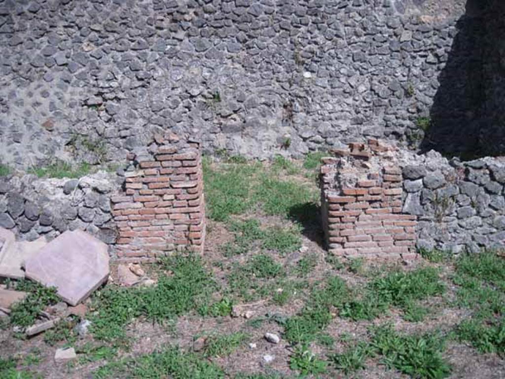 I.1.3 Pompeii. September 2010. Doorway to stables “d” at rear of yard area “c”, looking east. Photo courtesy of Drew Baker.