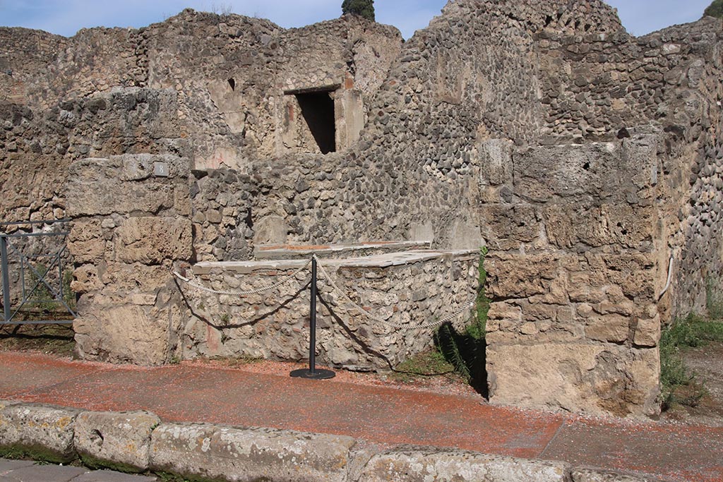 I.2.8 Pompeii. October 2024. Looking north-east towards entrance on Via Stabiana. Photo courtesy of Klaus Heese.