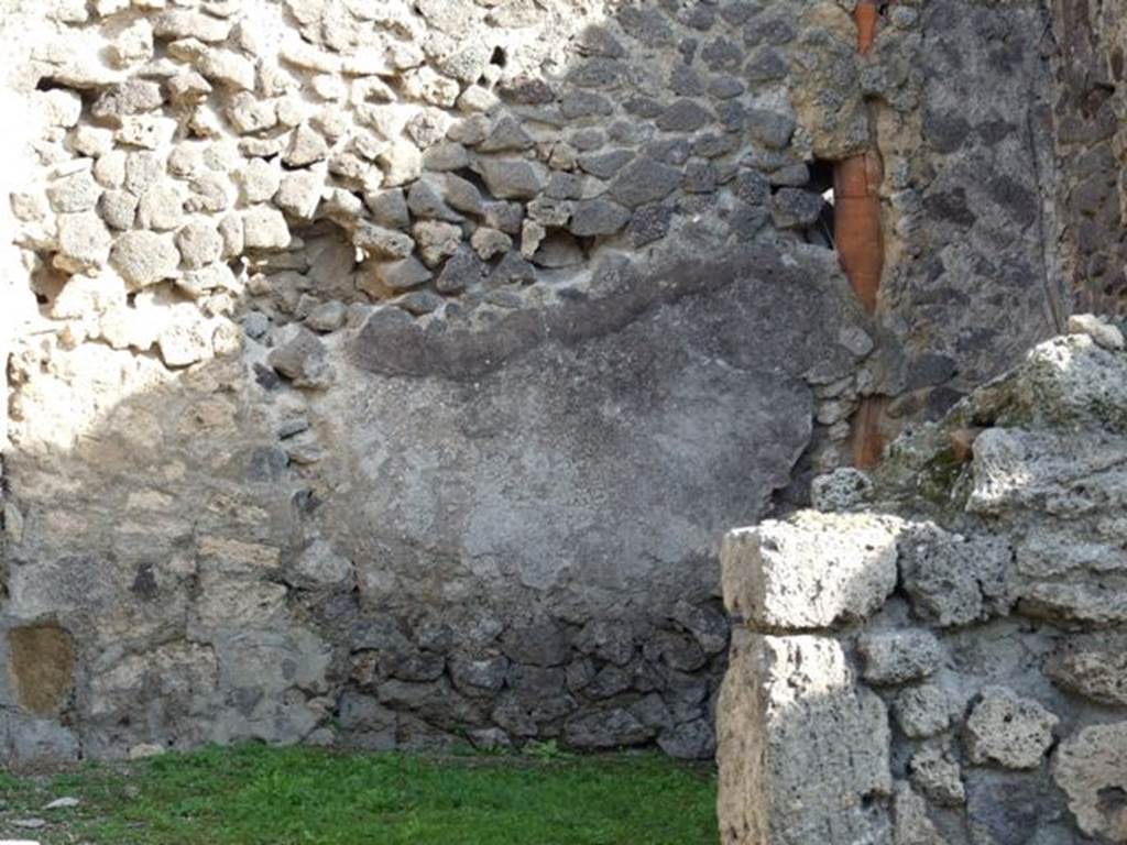 I.2.8 Pompeii. December 2007. East wall of rear room.