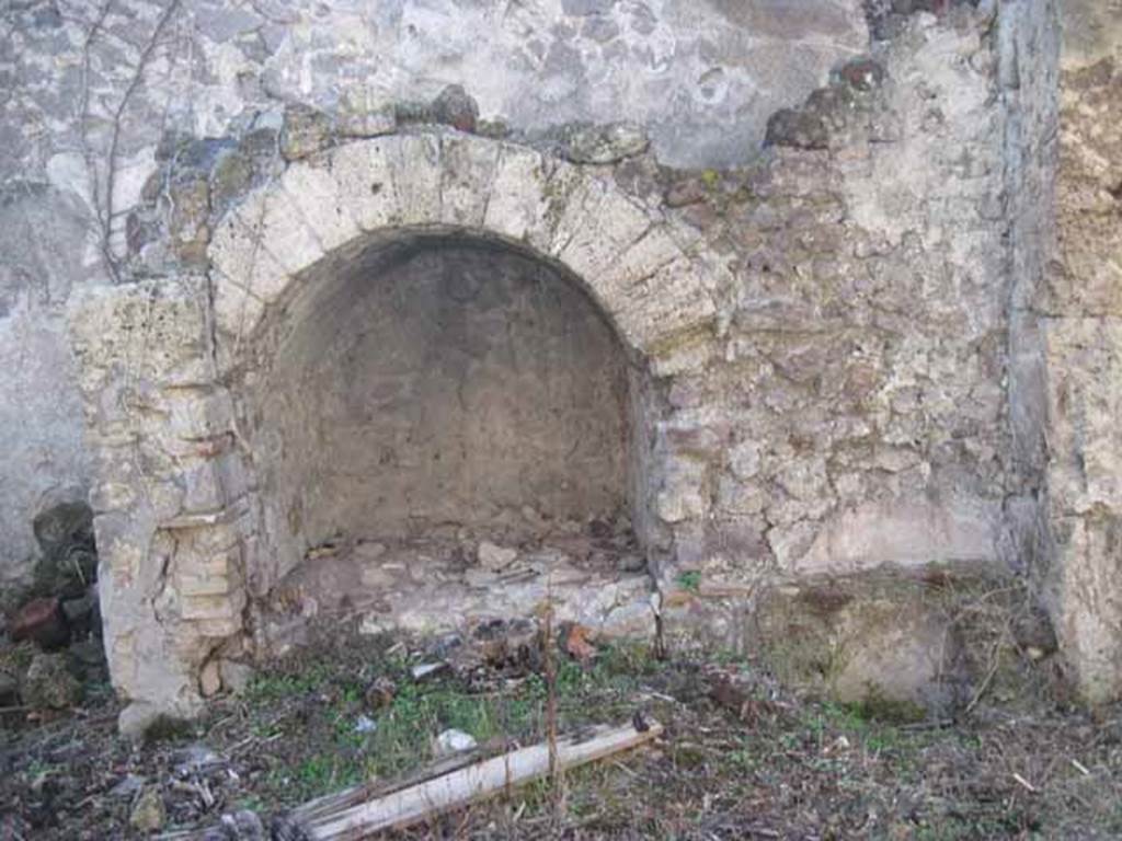 I.2.10 Pompeii. September 2010. Cupboard built under the space for the steps to upper floor. Photo courtesy of Drew Baker.