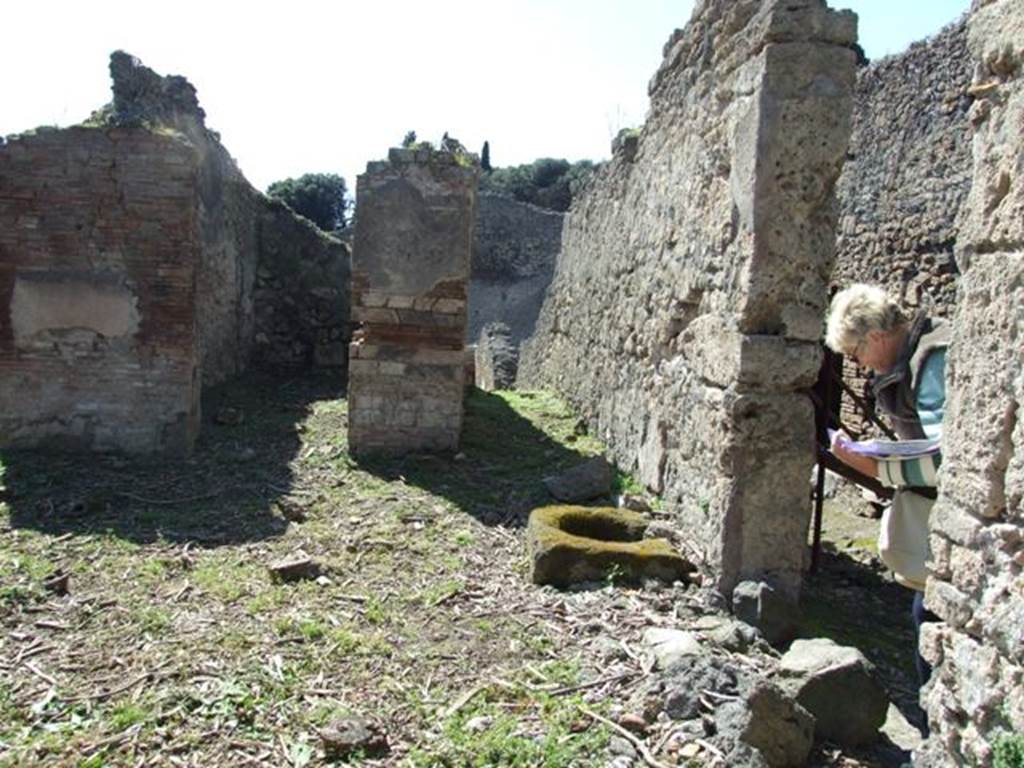 I.2.15 Pompeii. March 2009. Corridor on west side of entrance.