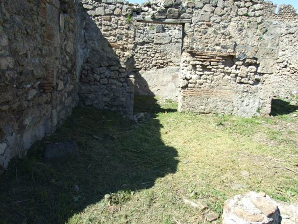 I.2.16 Pompeii. March 2009. Doorway to Room 8 in North Portico