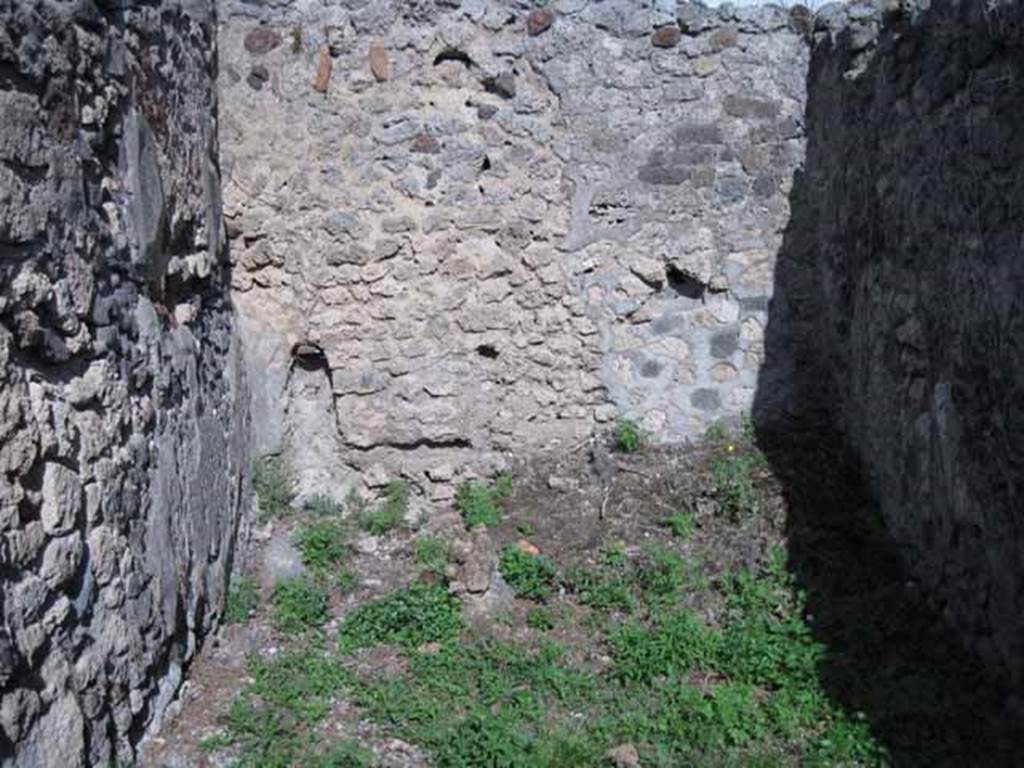 I.2.17 Pompeii. September 2010. East wall of room 3. Photo courtesy of Drew Baker.