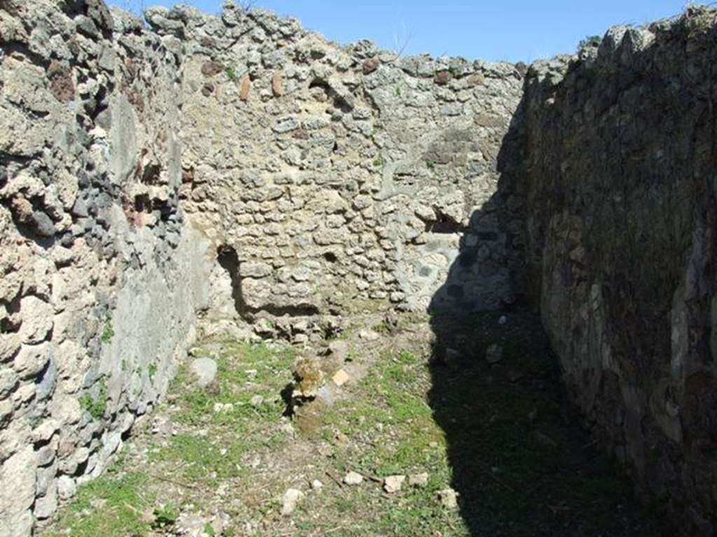 I.2.17 Pompeii. March 2009. Room 3. Kitchen, and stairs to upper floor. East wall.