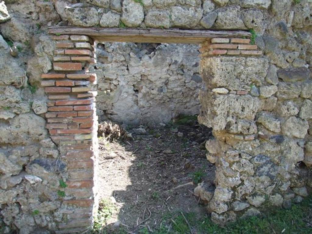 I.2.20 Pompeii. March 2009. Doorway to kitchen area. Looking south.