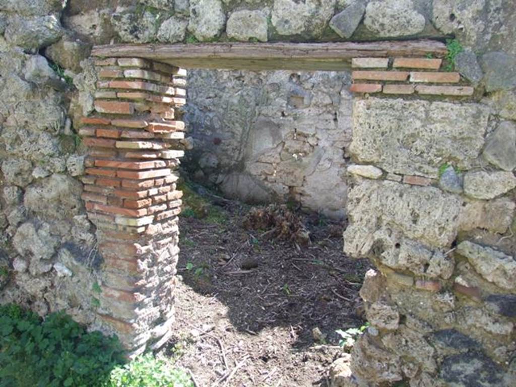 I.2.20 Pompeii. March 2009. Doorway to Kitchen area.