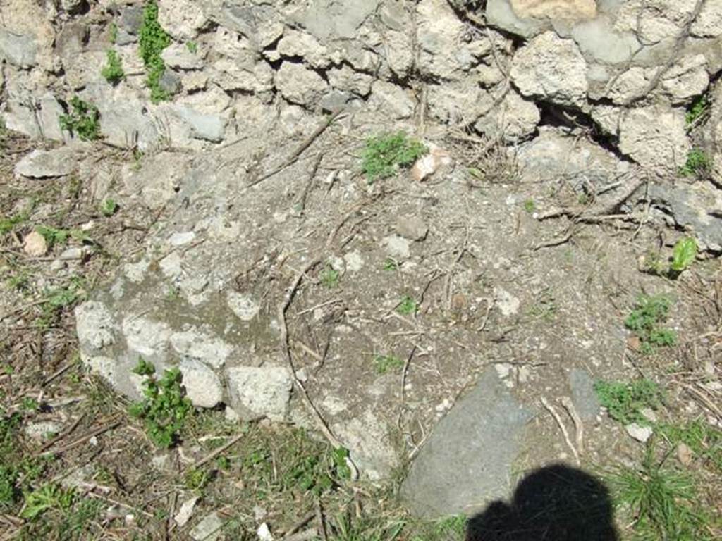 I.2.22 Pompeii. March 2009. Room 1. Remains of stairs against east wall.