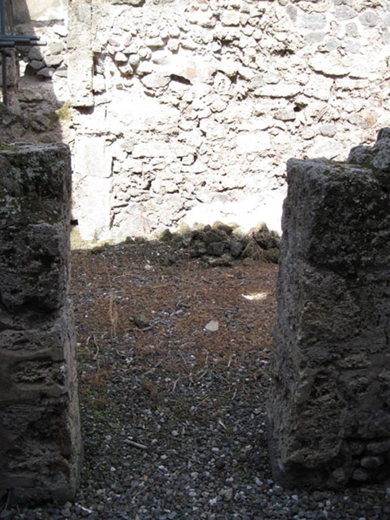 I.3.3 Pompeii. September 2010. Looking north from wider corridor into second triclinium on south side of staircase to upper floor. Photo courtesy of Drew Baker.