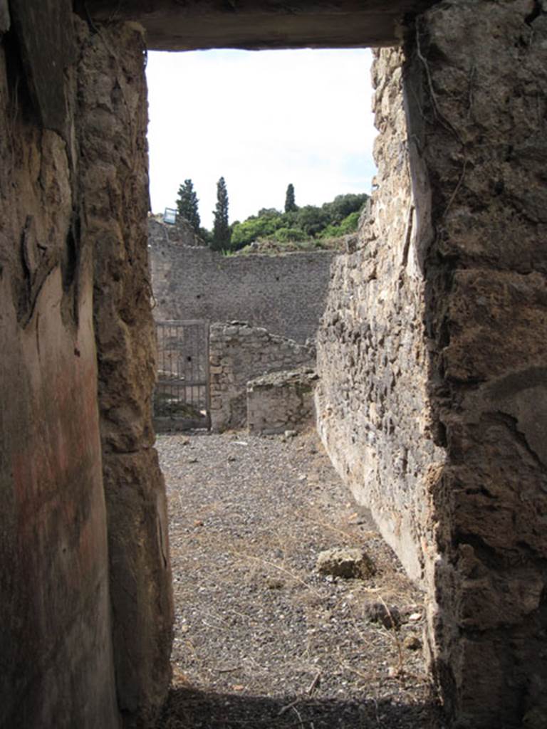 I.3.3 Pompeii. September 2010. Looking west from triclinium into the north-west corner of the atrium. Photo courtesy of Drew Baker.