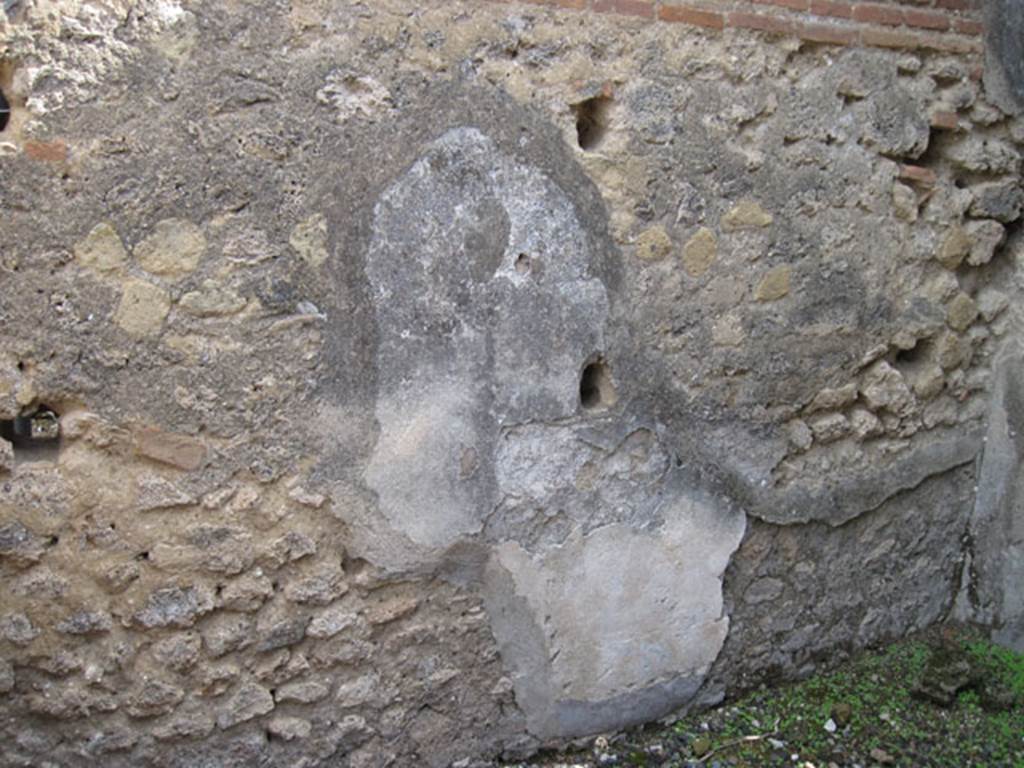 I.3.3 Pompeii. September 2010. East wall and south-east corner of small room, storeroom or cupboard. Photo courtesy of Drew Baker.