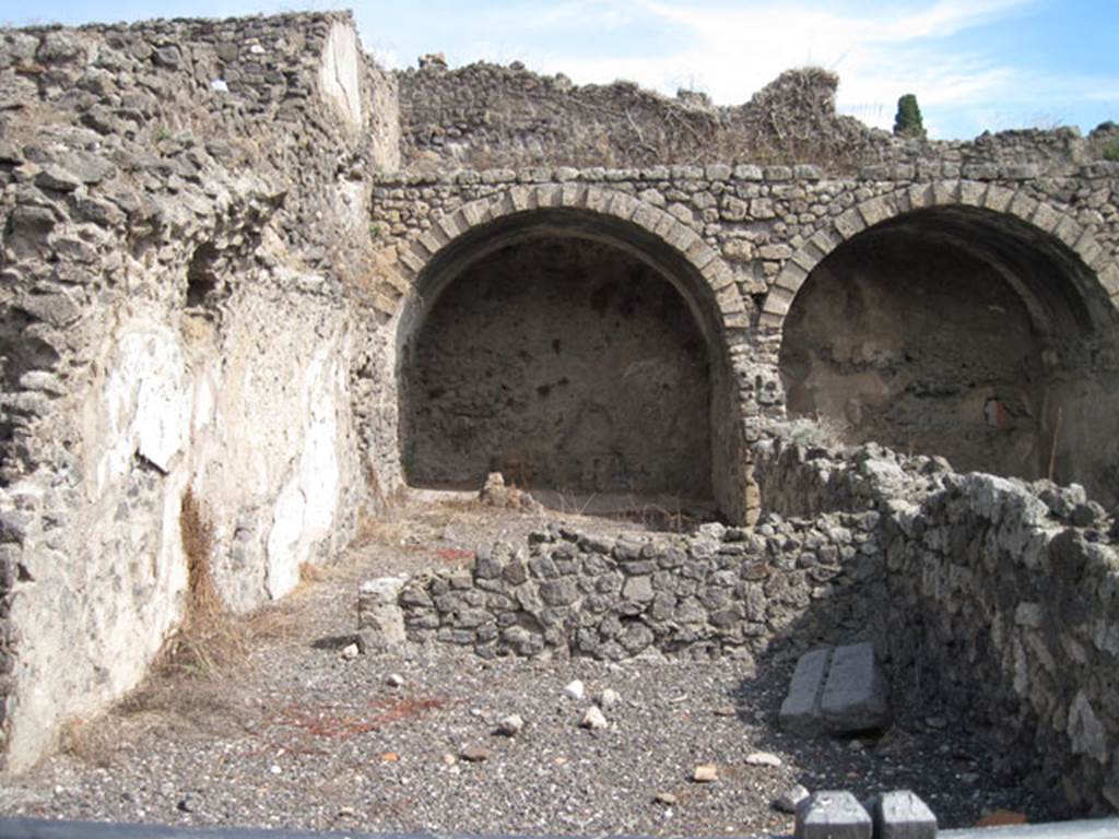 I.3.6 Pompeii. September 2010. Looking east from entrance room towards rear vaulted room. Photo courtesy of Drew Baker.