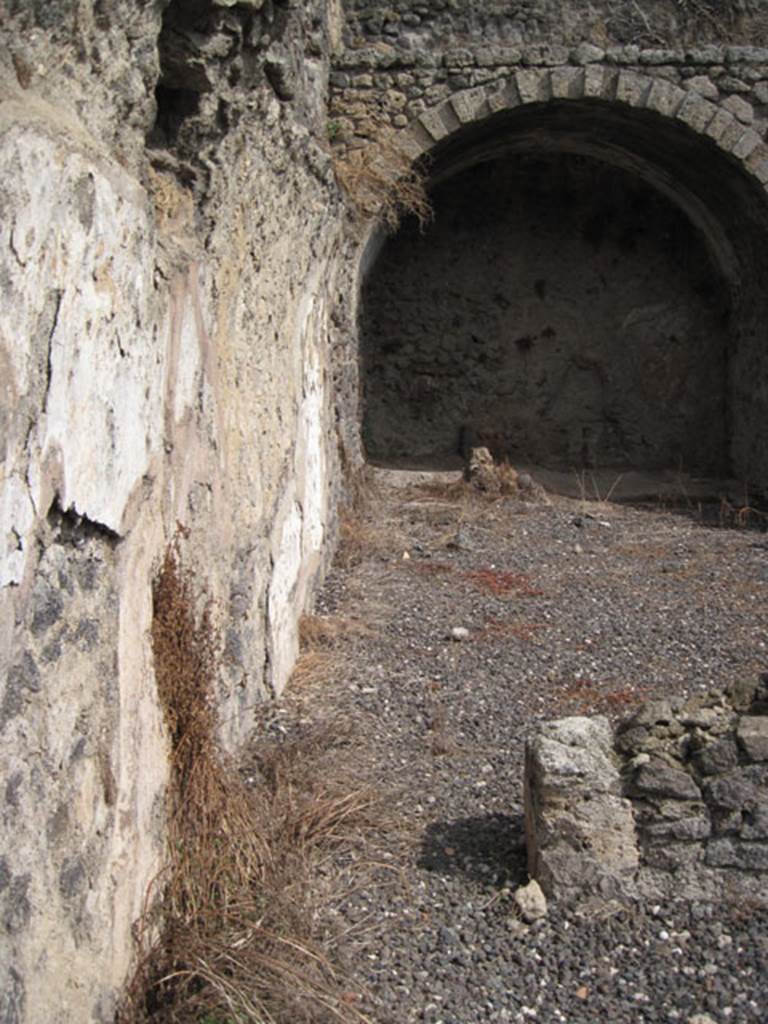 I.3.6 Pompeii. September 2010. Looking east from entrance room through doorway into the rear vaulted room. Photo courtesy of Drew Baker.