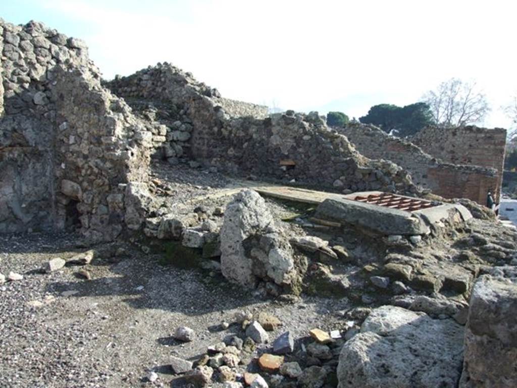 I.3.11 Pompeii. December 2007. South wall and room on south side.