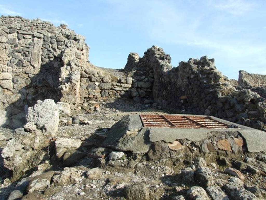 I.3.11 Pompeii. December 2007. Small room to south now disrupted by grille of the Sarno Canal.
