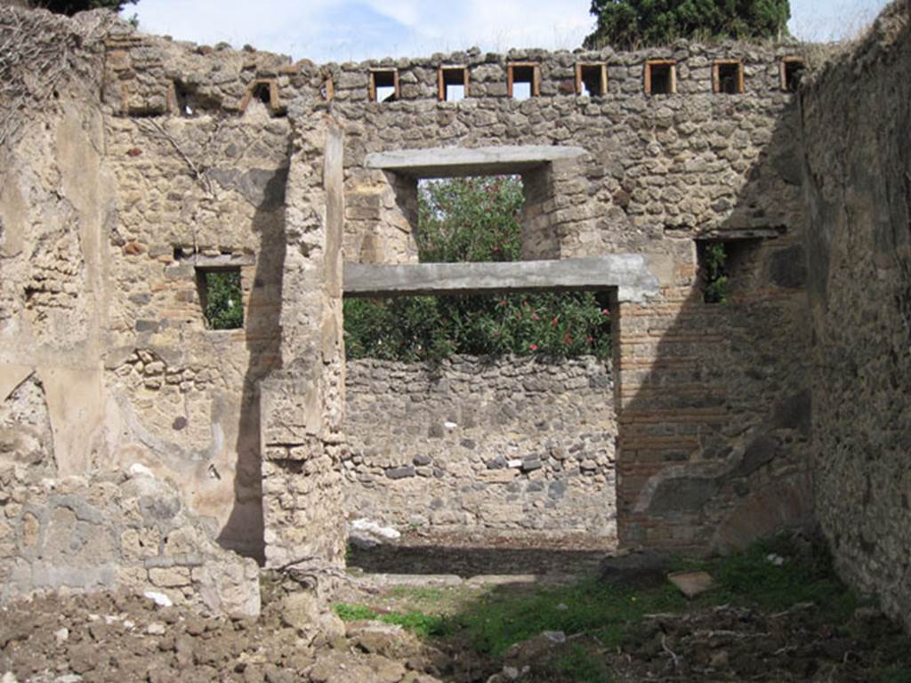 I.3.27 Pompeii. September 2010. Looking east towardsentrance doorway of bakery. Photo courtesy of Drew Baker.