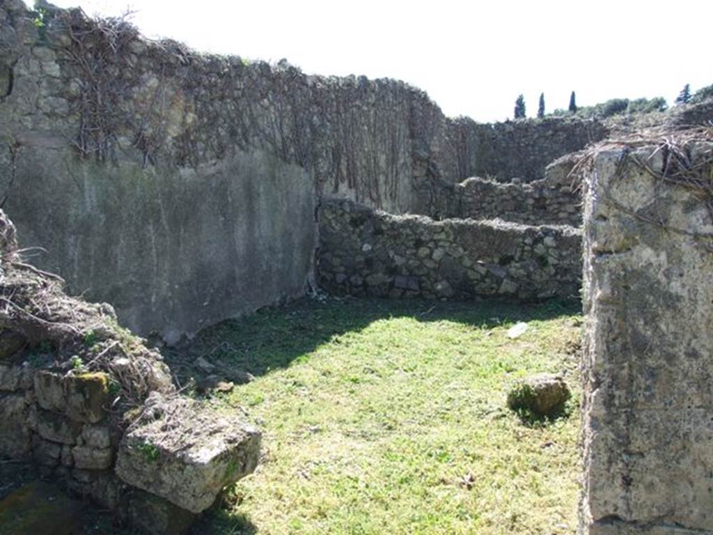 I.3.29 Pompeii. March 2009. Doorway to Room 5. Looking west.
