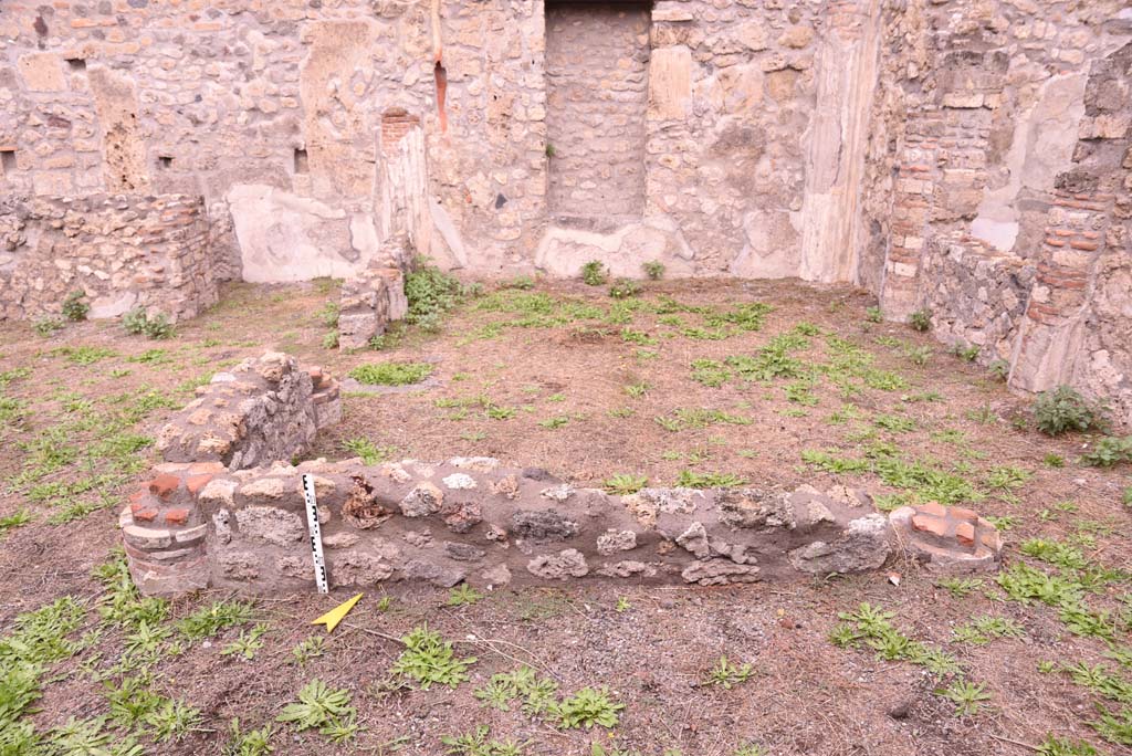 I.4.2 Pompeii. October 2019. Looking north across garden portico towards niche in north wall.
Foto Tobias Busen, ERC Grant 681269 DÉCOR.