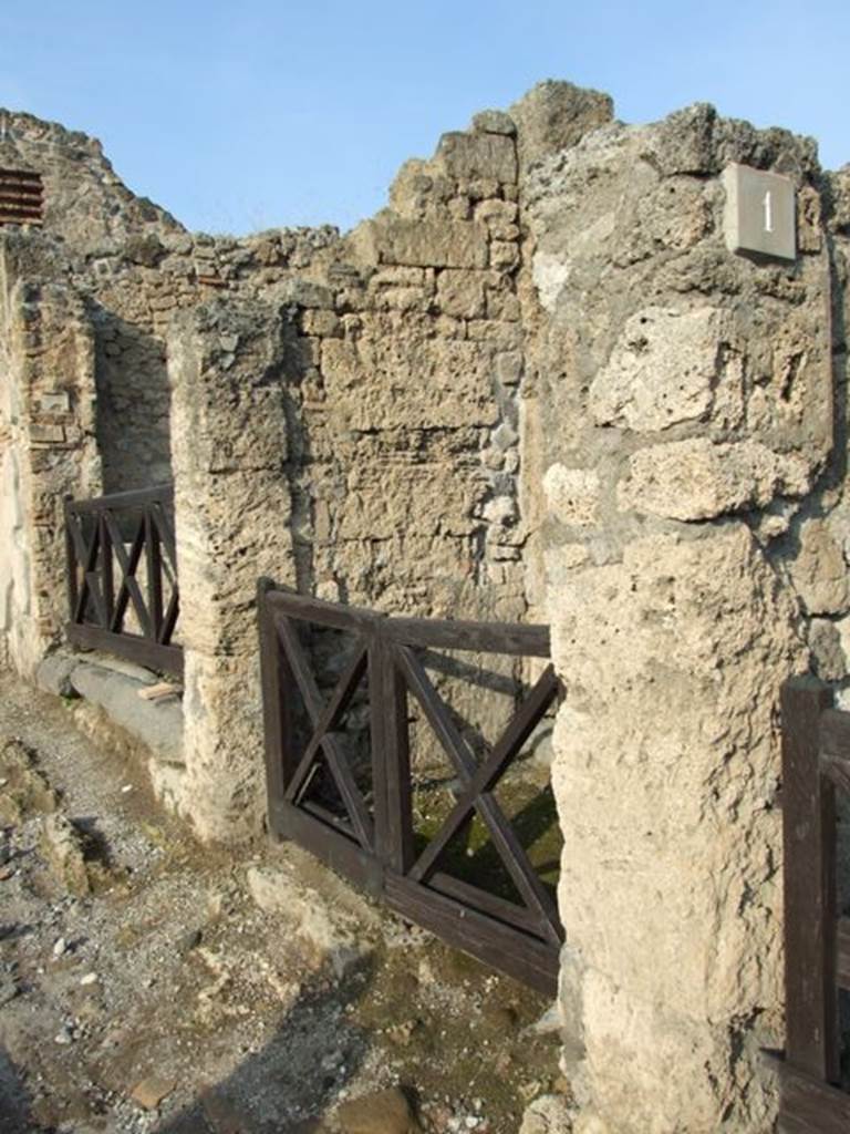 I.4.2 Pompeii. December 2007. Entrance on Via Stabia.