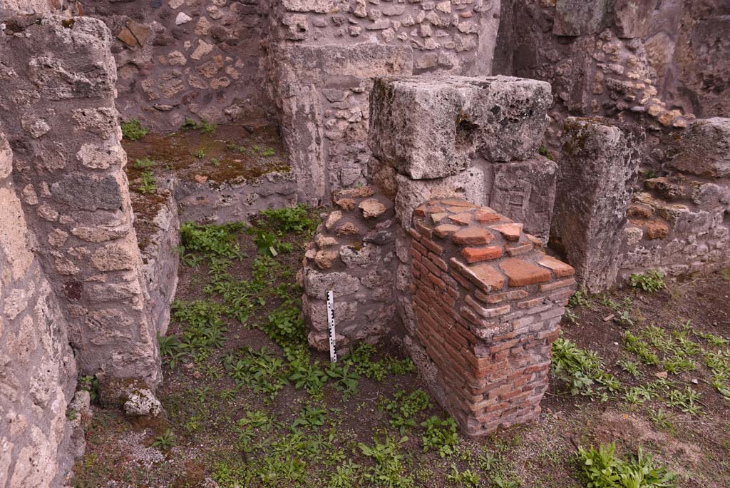 I.4.9 Pompeii. October 2019. Courtyard n, south end, with doorway into room o.
Foto Tobias Busen, ERC Grant 681269 DÉCOR.