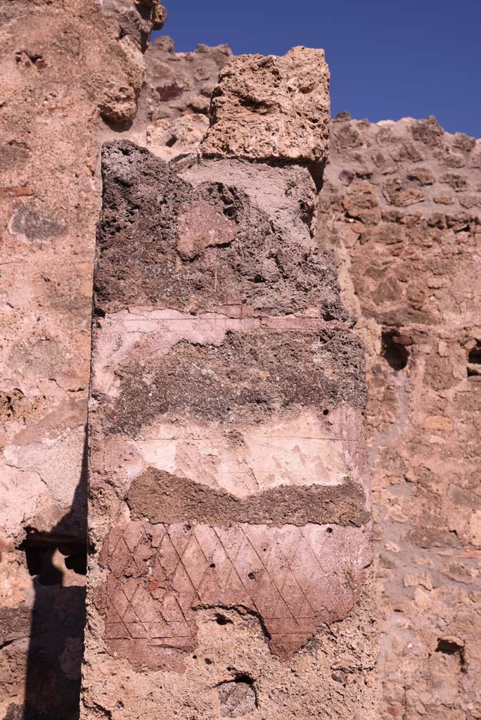I.4.12 Pompeii. October 2019. Area g, detail, looking east.
Foto Tobias Busen, ERC Grant 681269 DÉCOR.