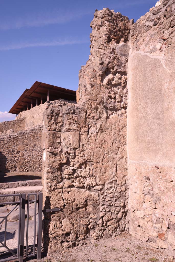 I.4.17 Pompeii. October 2019. Detail of interior north-east corner.
Foto Tobias Busen, ERC Grant 681269 DÉCOR.