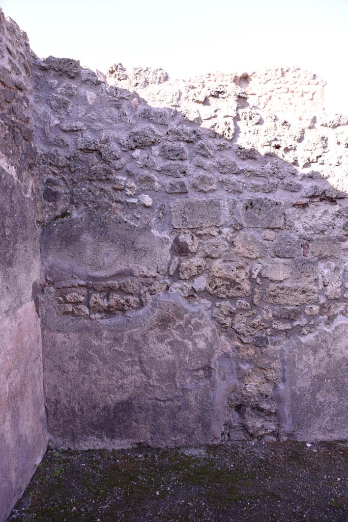 I.4.20 Pompeii. October 2019. Detail from west wall in south-west corner.
Foto Tobias Busen, ERC Grant 681269 DÉCOR