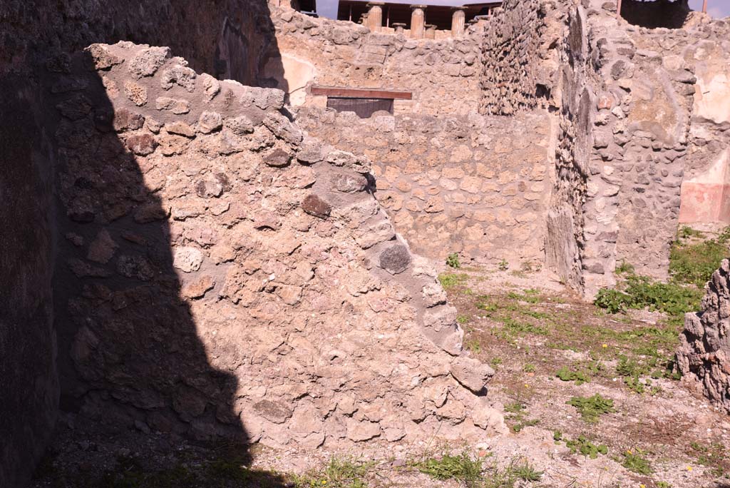 I.4.22 Pompeii. October 2019. North-west corner of room “e”.
Foto Tobias Busen, ERC Grant 681269 DÉCOR.