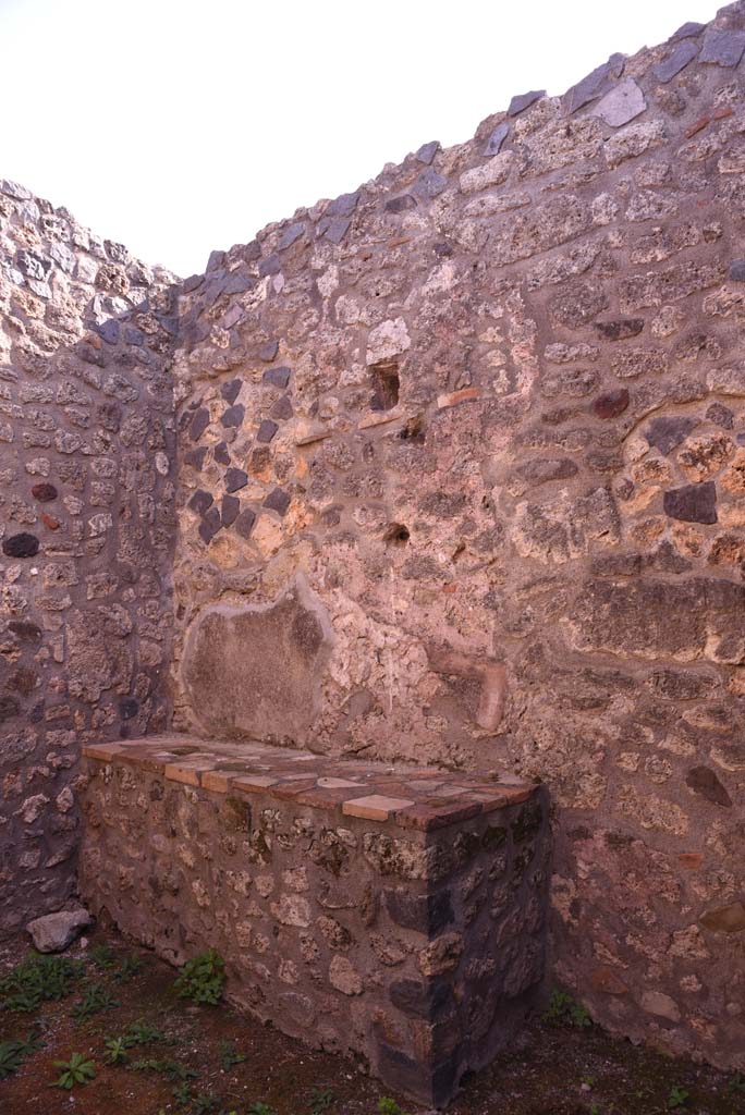I.4.22 Pompeii. October 2019. South wall of room “h”.
Foto Tobias Busen, ERC Grant 681269 DÉCOR.