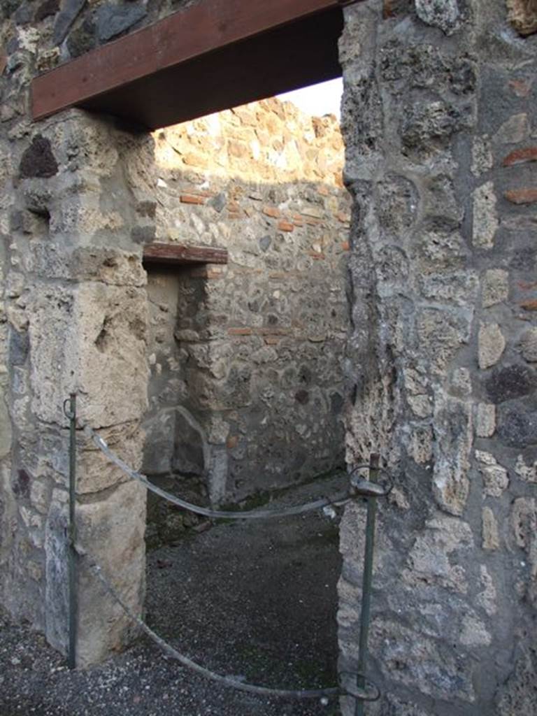 I.4.25 Pompeii. December 2007. Doorway to room 45, cubiculum on south side of atrium of I.4.5.