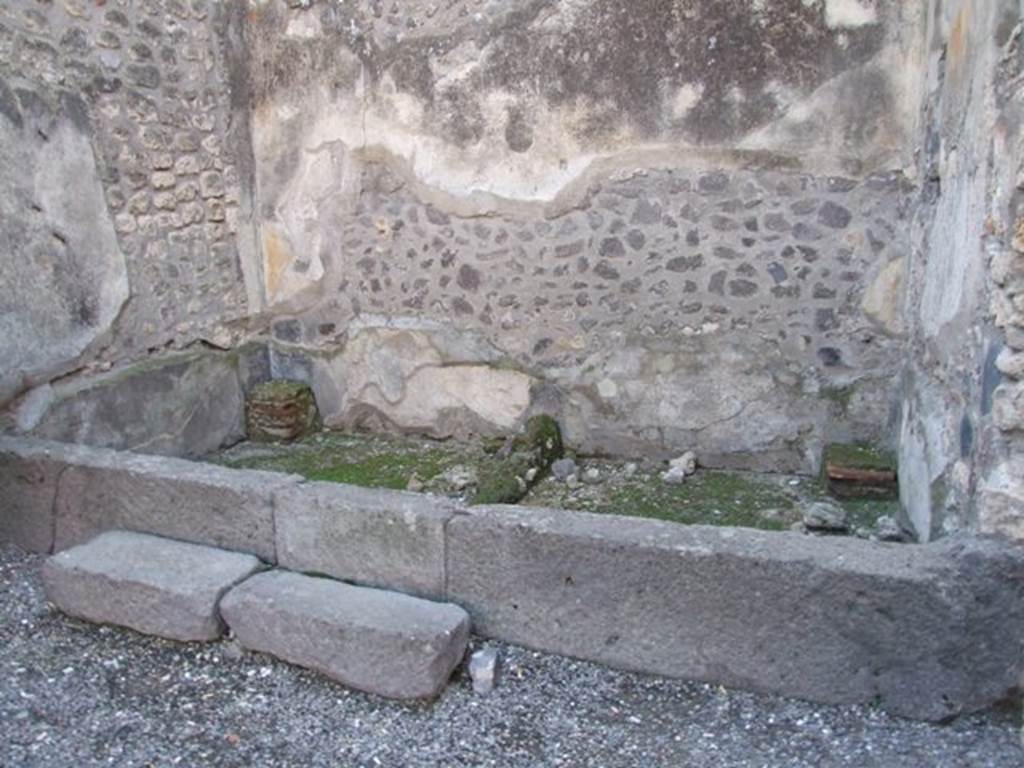 I.4.25 Pompeii. December 2007. Room 51, west ala. Site of two strongboxes.