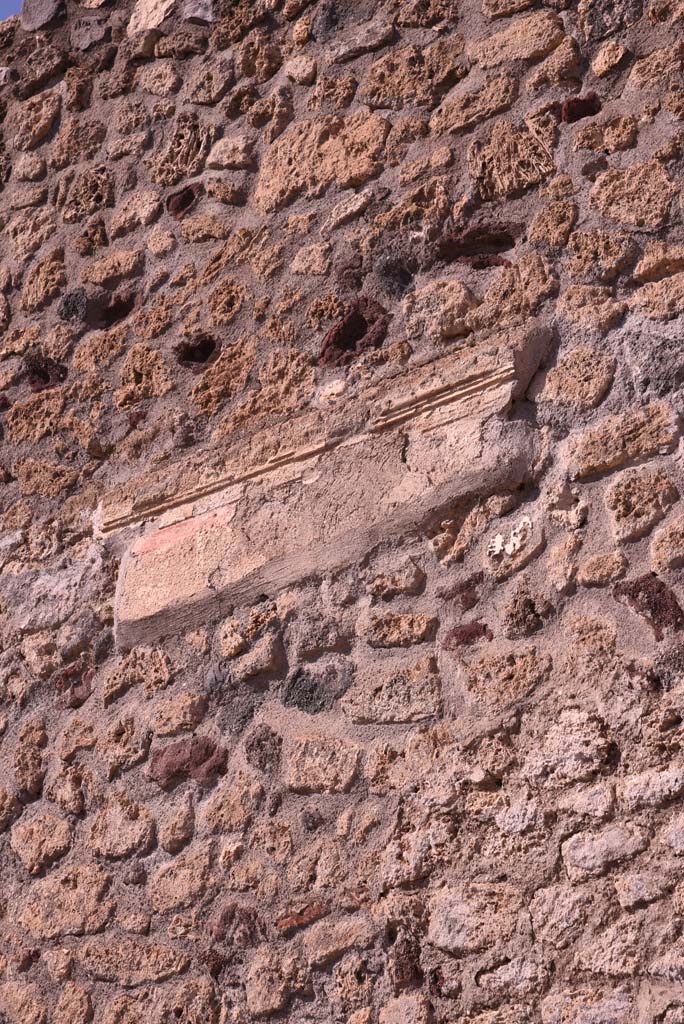 I.4.25 Pompeii. October 2020. Middle Peristyle 17, detail from north wall in north-east corner.
Foto Tobias Busen, ERC Grant 681269 DÉCOR