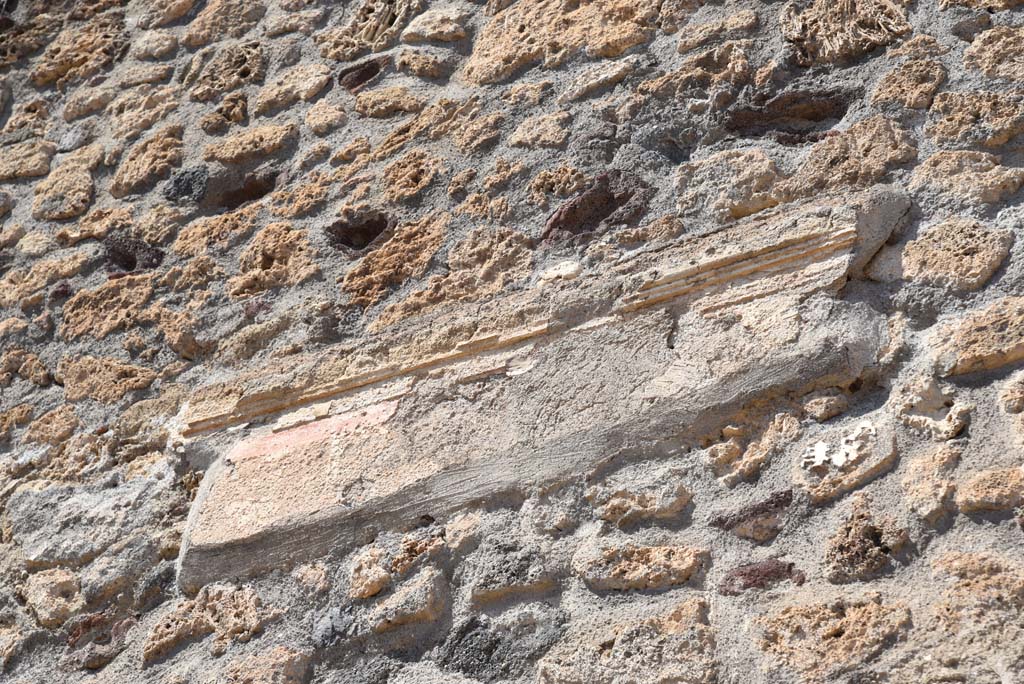I.4.25 Pompeii. September 2020. Middle Peristyle 17, detail from north wall in north-east corner.
Foto Tobias Busen, ERC Grant 681269 DÉCOR