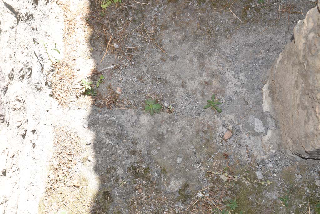 I.4.25/I.4.5 Pompeii. September 2020. Doorway threshold in Corridor 13A, or unnumbered corridor, looking south.
Foto Tobias Busen, ERC Grant 681269 DÉCOR.