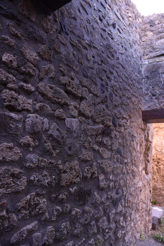 I.4.5 Pompeii. October 2019.
Looking south along east wall in Corridor 13A, or unnumbered corridor, looking towards doorway to Corridor 15, on right..
Foto Tobias Busen, ERC Grant 681269 DÉCOR.