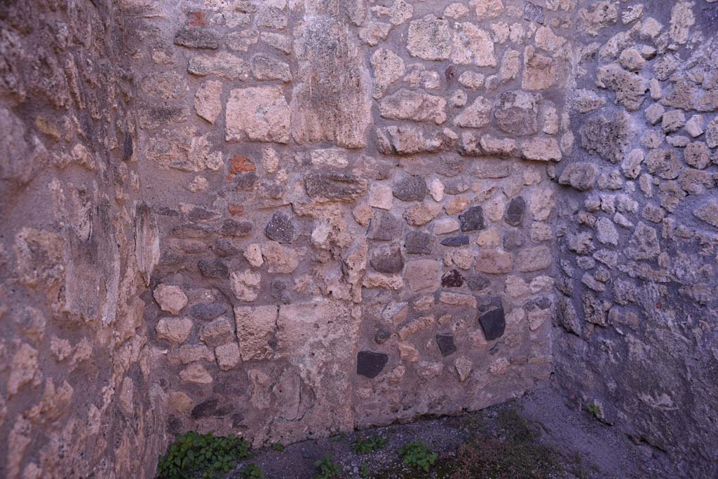 I.4.25/I.4.5 Pompeii. October 2019. Apodyterium 39, detail of west wall.
Foto Tobias Busen, ERC Grant 681269 DÉCOR.