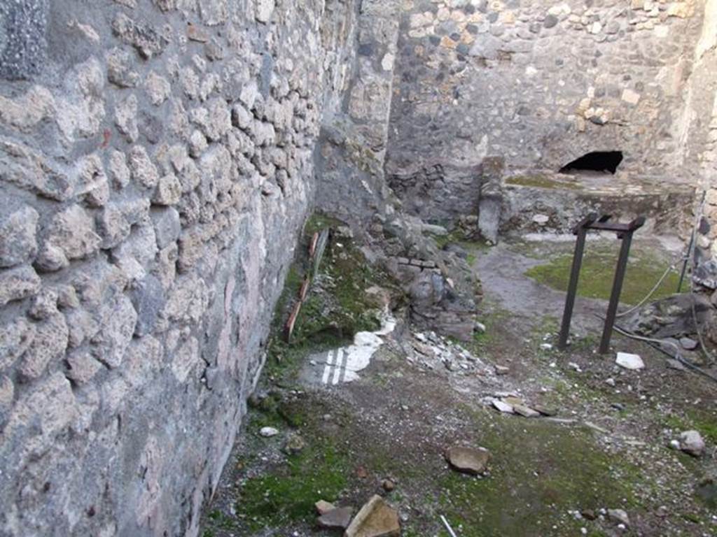 I.4.25 /I.4.5 Pompeii. December 2007. Room 41, looking towards north-east corner, and across into room 42, kitchen area.