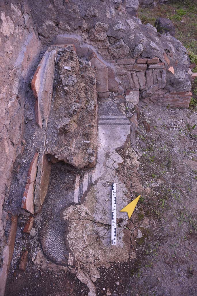 I.4.25/I.4.5 Pompeii. October 2019. Calidarium 41, looking north in north-west corner.
Foto Tobias Busen, ERC Grant 681269 DÉCOR.