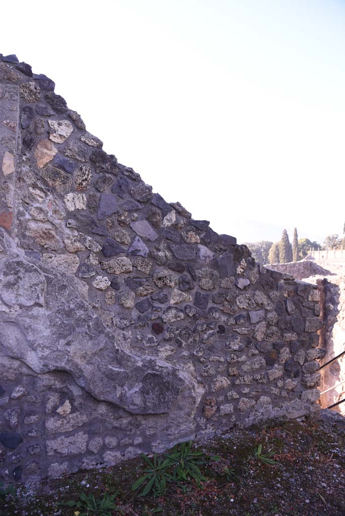I.4.25 Pompeii. October 2019.
Upper peristyle 56, south wall on east side of steps to middle peristyle 17.
Foto Tobias Busen, ERC Grant 681269 DÉCOR