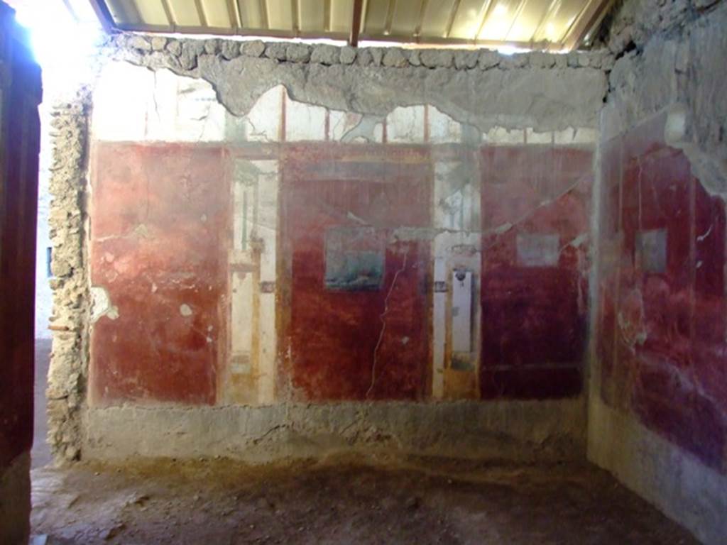 I.6.4 Pompeii. March 2009. Room 2, west wall and north-west corner.