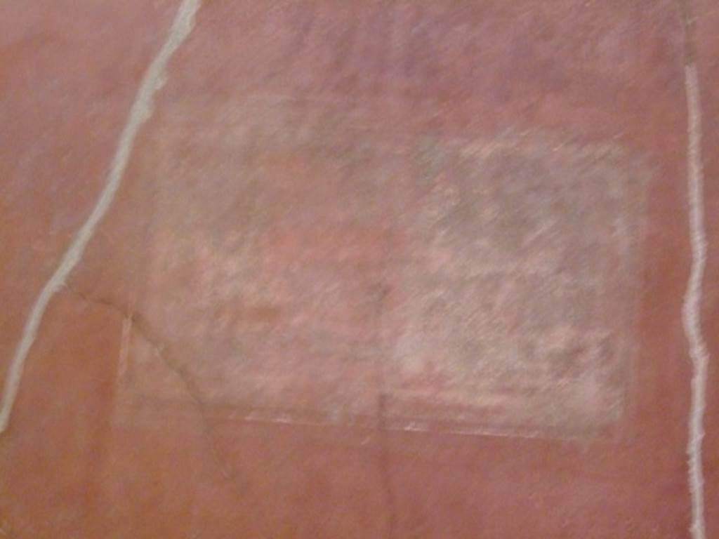 I.6.4 Pompeii. March 2009. Room 2, South wall. Remains of faded painted panel from east end.
